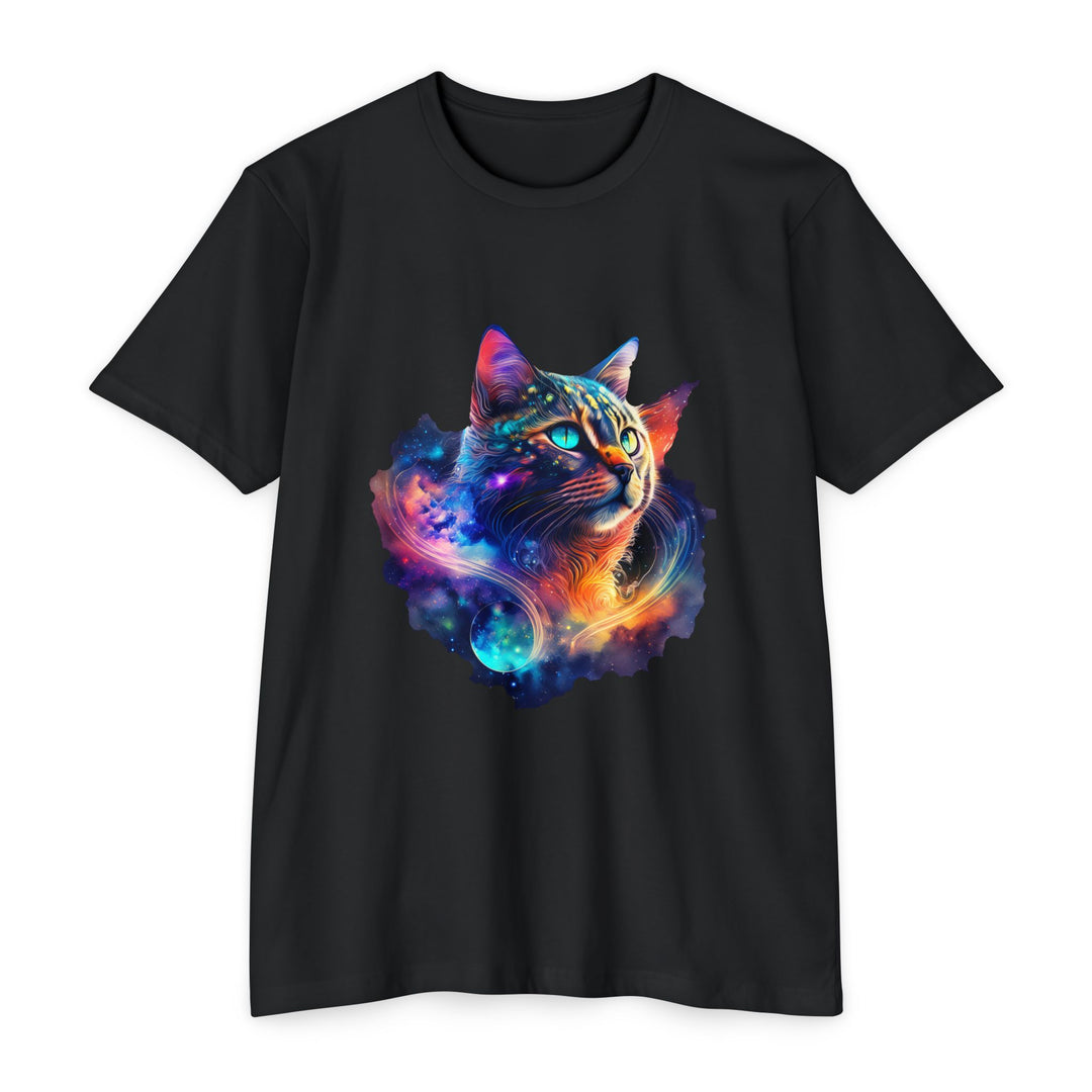 Galactic Cat Shirt - Cosmic Feline Art Design