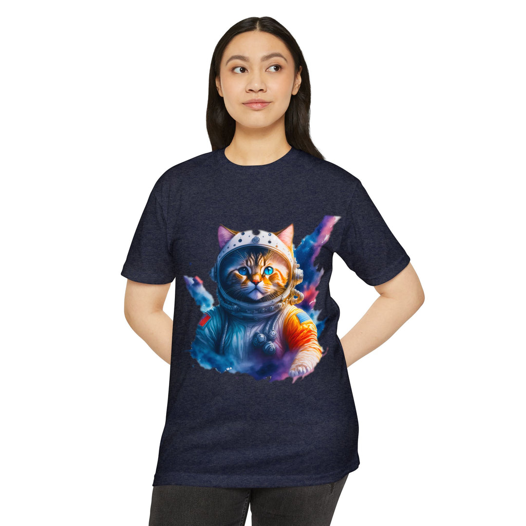 Cosmic Catstronaut Top - Unisex Space Odyssey T-Shirt