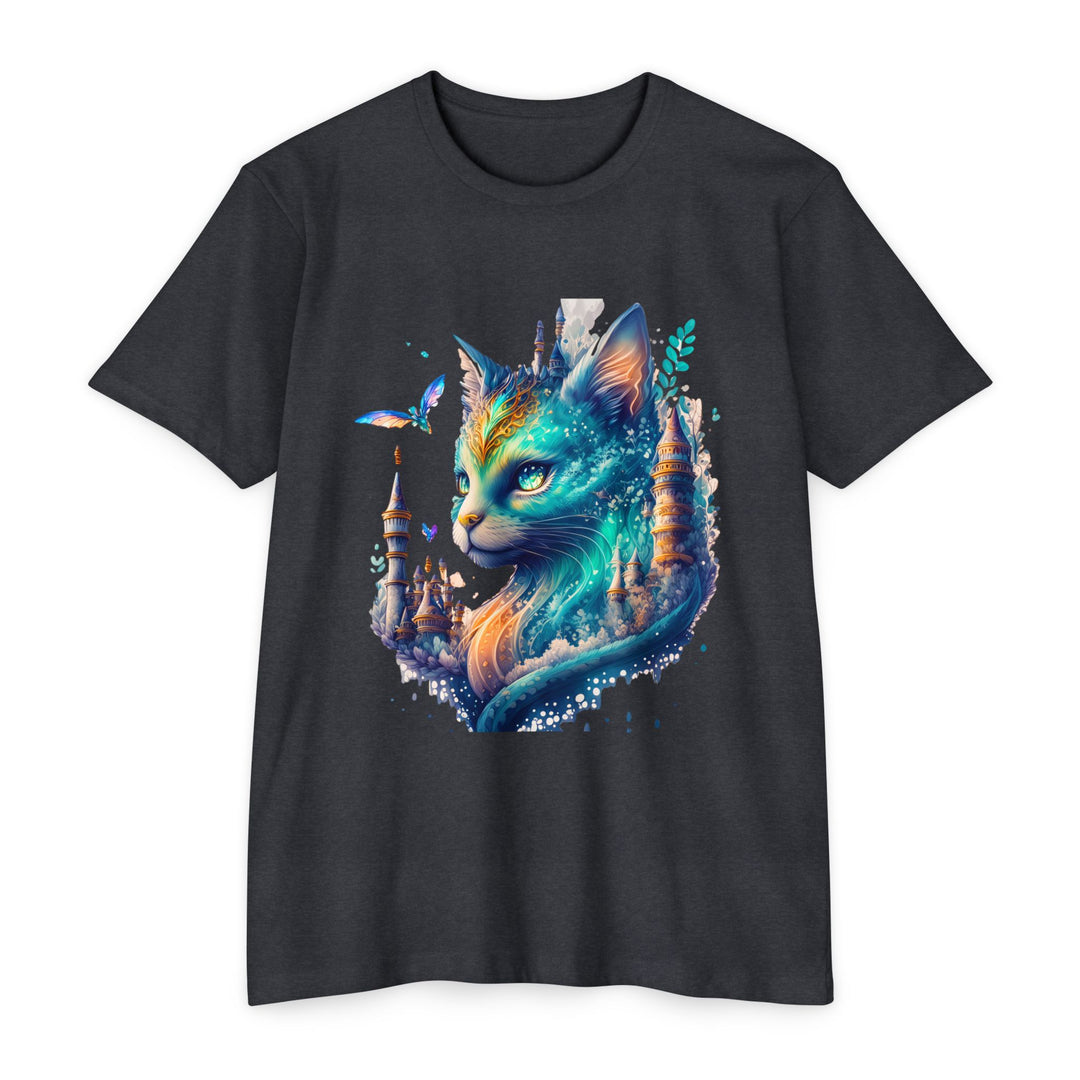 Enchanted Forest Feline Top - Unisex Fantasy Art T-Shirt