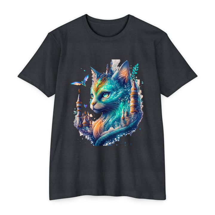 Enchanted Forest Feline Top - Unisex Fantasy Art T-Shirt