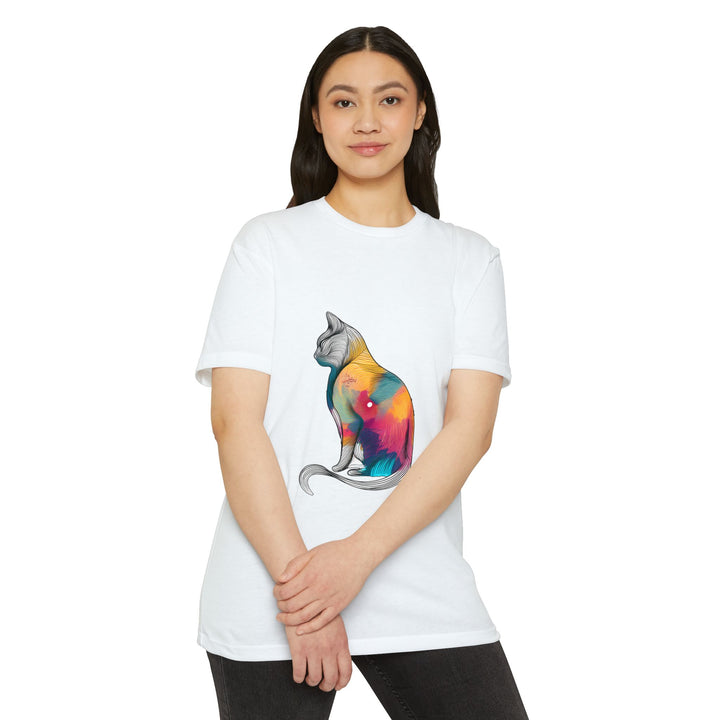 Psychedelic Cat T-Shirt - Hypnotic Feline Art