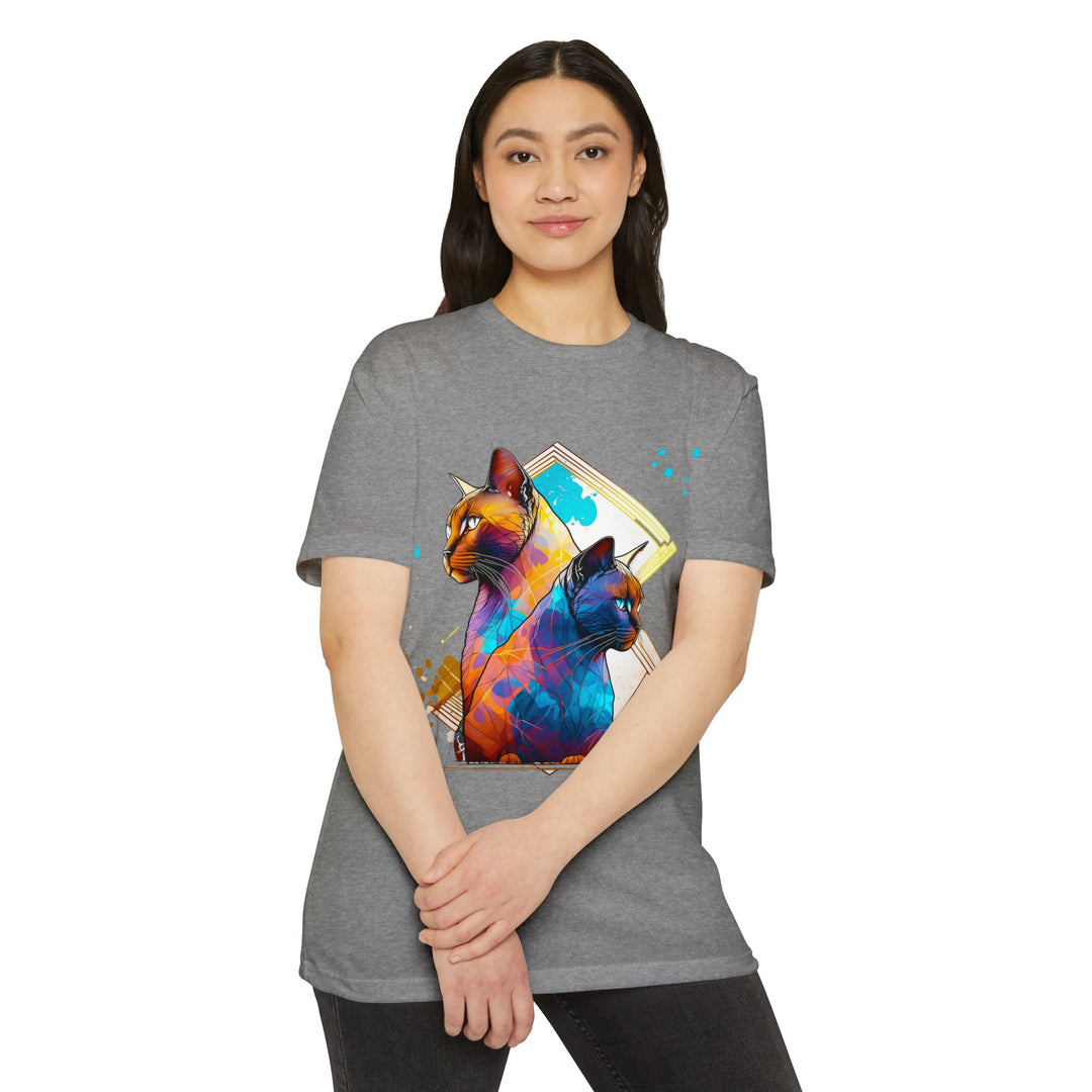 Dual Vision Cat Top - Unisex Graphic Illusion T-Shirt