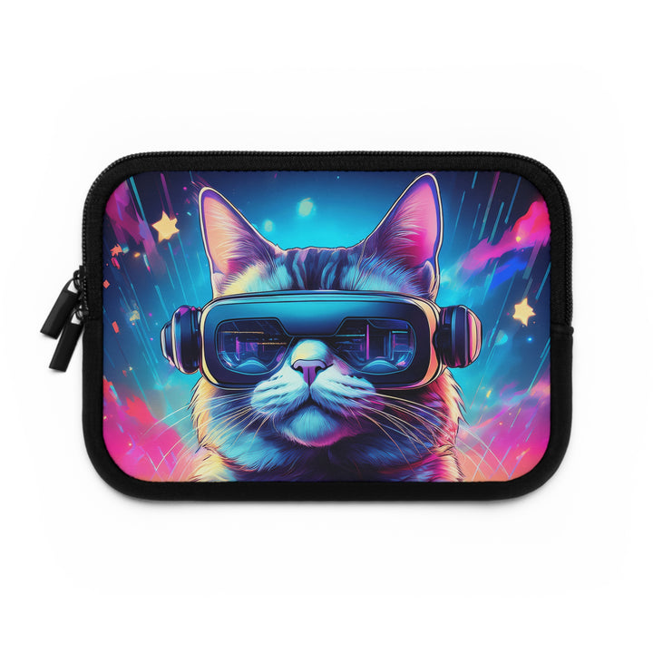 Cosmic Cool: VR Cat Laptop Sleeve