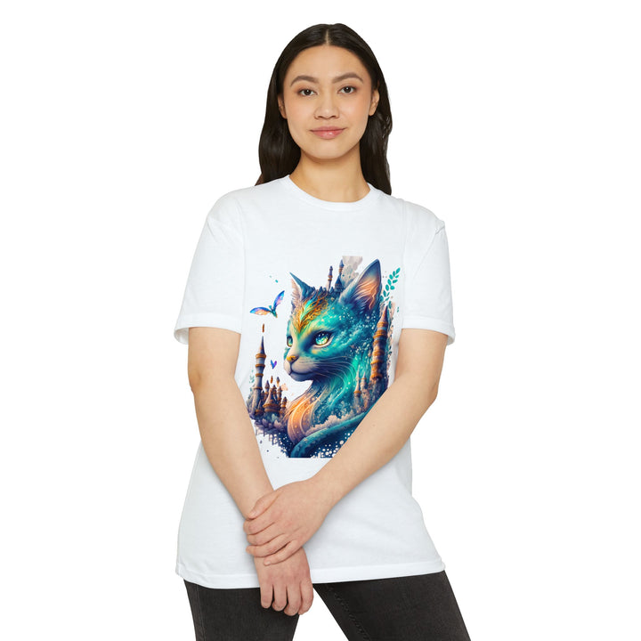 Enchanted Forest Feline Top - Unisex Fantasy Art T-Shirt