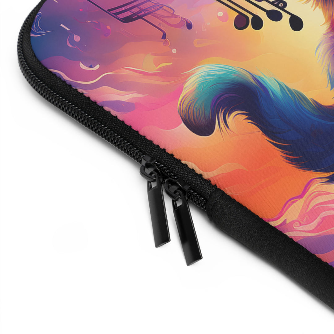 Feline Composer: Musical Inspiration Laptop Sleeve